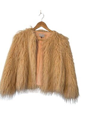 1 State Faux Fur Jacket Size XS